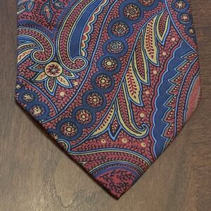Vintage Louis Boston 100% Silk Men’s Neck Tie Made In Italy